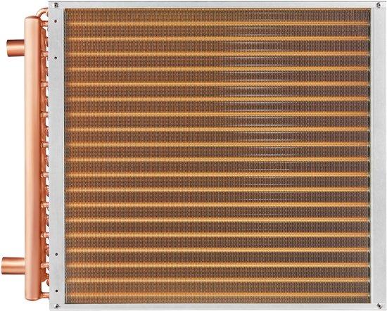 OEM Luft/Wasser-Wärmeübertrager, 508x508mm, 3-Schichtige Kupferanschlüsse, 242 Aluminium-Flossen, Ideal für Außen-Holzkacheln, Residenziale Heizung, Kühlsystem und gezwungener Luftheizung, Hohe Qualität und Effizienz 2026