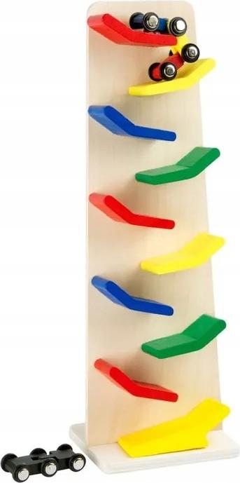 7&7 Auto-Rutsche aus Holz MONTESSORI TOYS