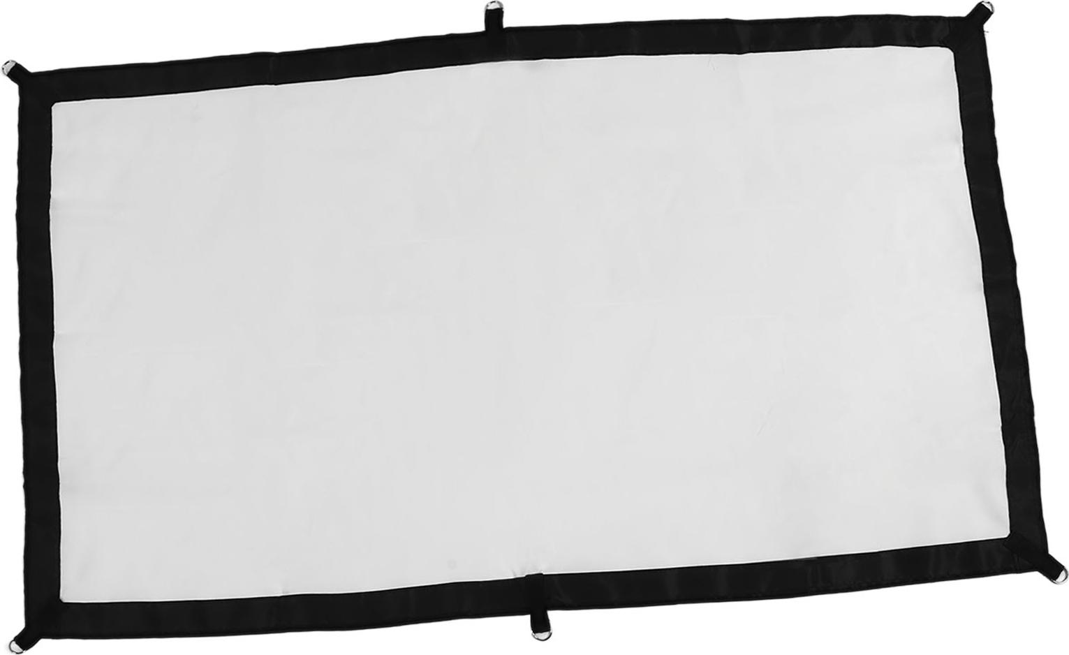 Gistuch 16:9-Projektor-Leinwand mit Haken, HD, faltbar, faltenfrei, für Innen- und Außenbereich, Filmprojektion, 213,4 cm (84 Zoll).