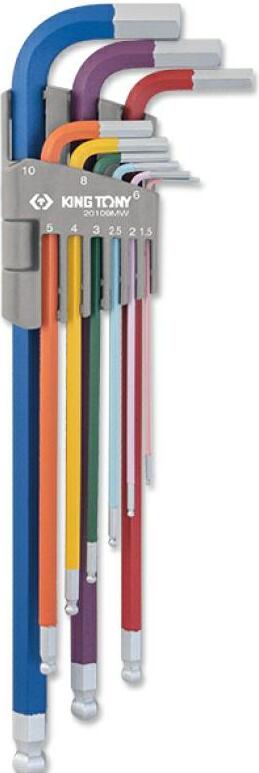 King Tony Kt imbusy 9szt. kolorowe bardzo dugie