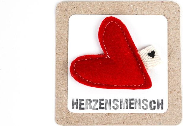 Good old Friends Filzherzmagnet "Herzensmensch" 15786