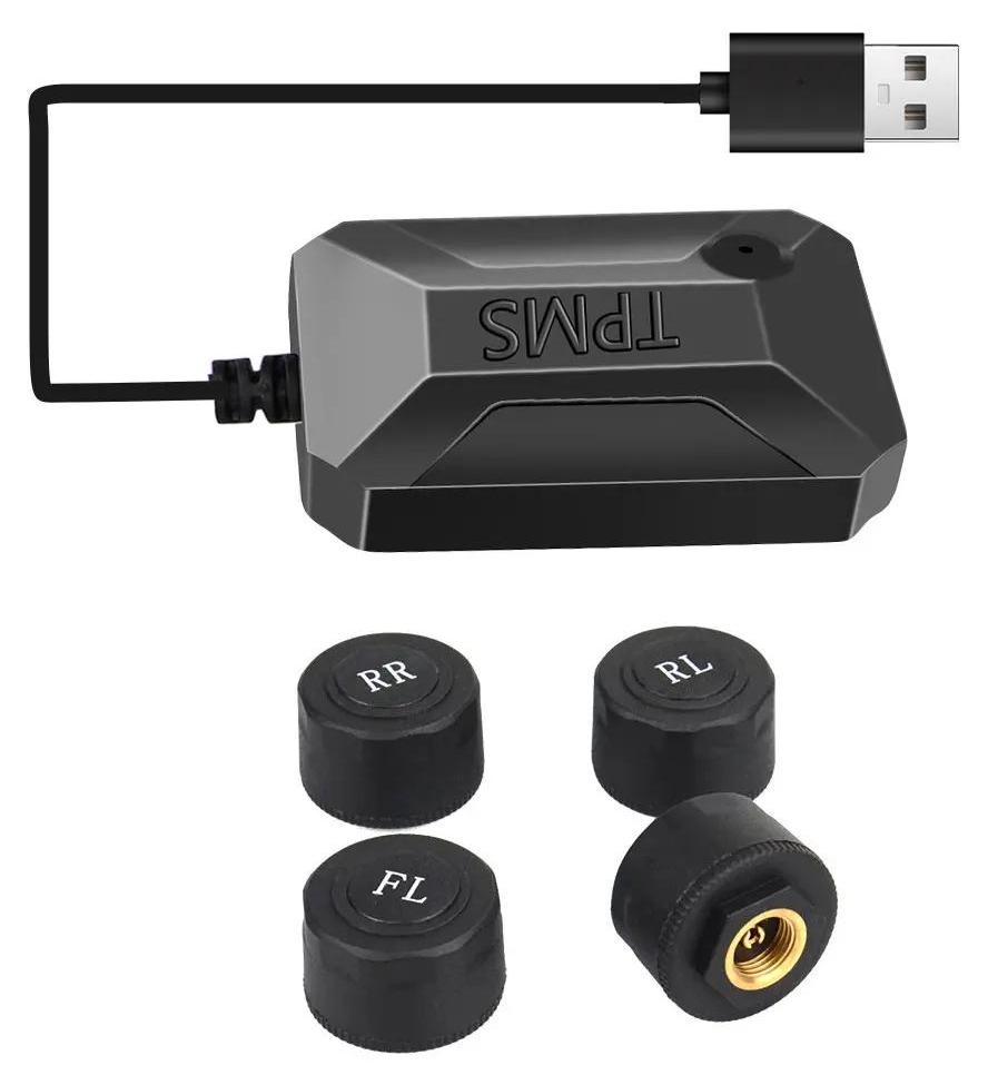 StarTech USB TPMS Reifendrucküberwachung - Reifendruckkontrollsystem - Kabellos - 4 externe Sensoren - Für Android - Auto Alarm- und Sicherheitssystem