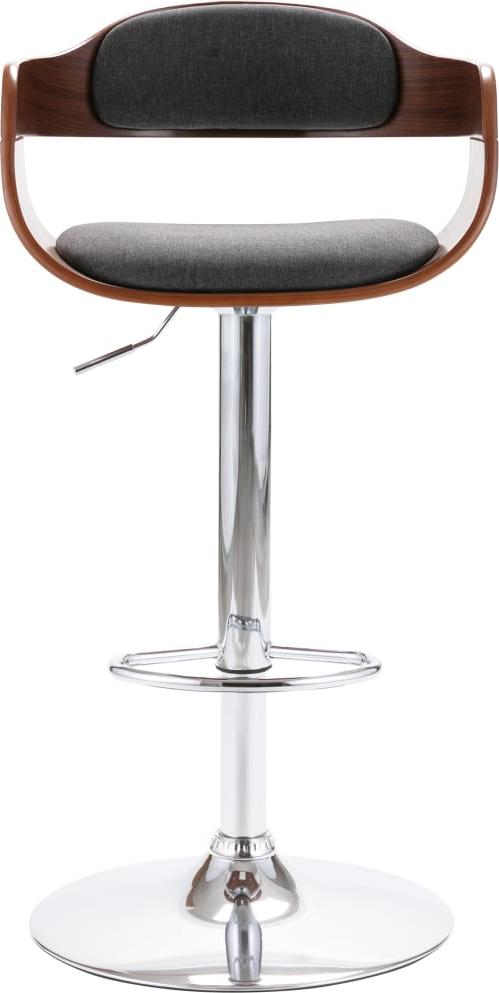 vidaXL Barhocker Sperrholz und Grauer Stoff 287406