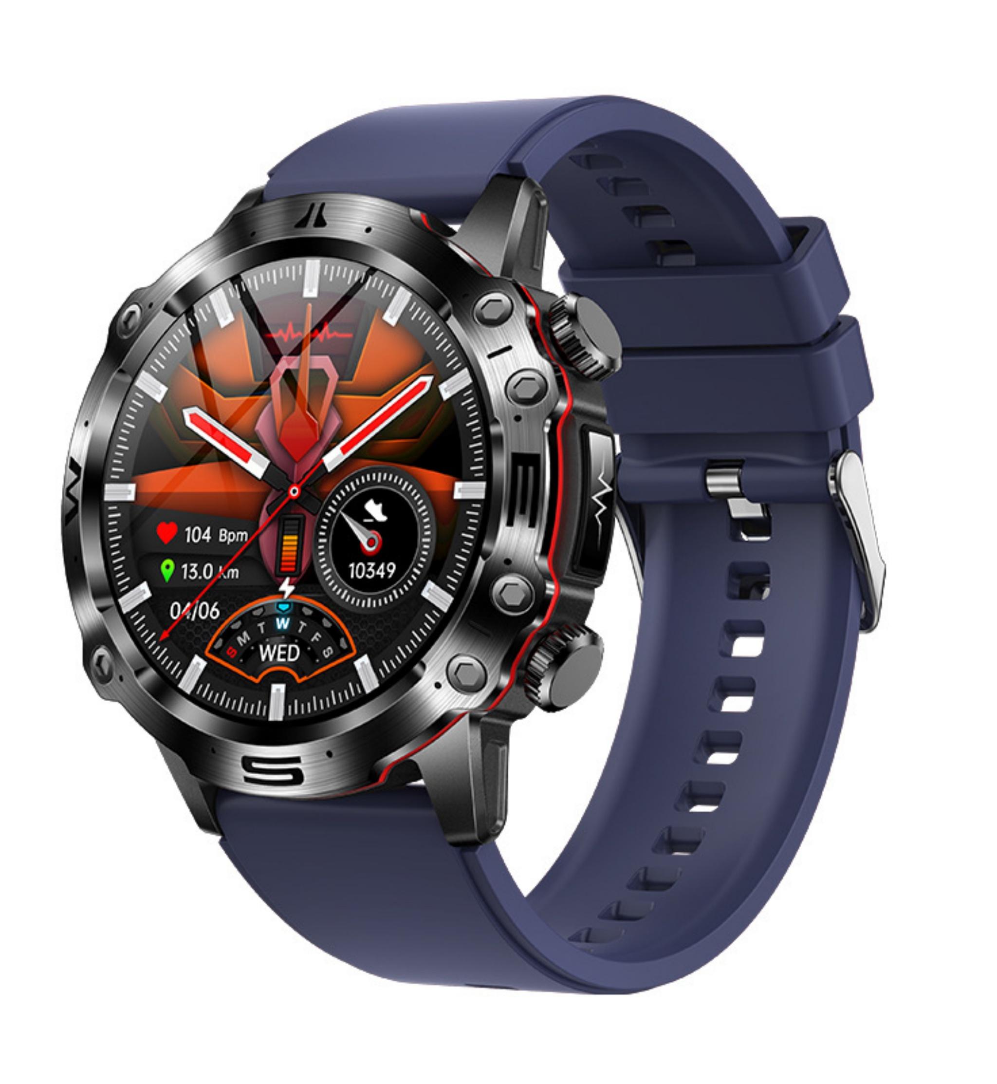 Homelody ET482 Herren Smartwatch mit Bluetooth Anrufen 1.43inch AMOLED Herzfrequenz messer Sport Smart Watch 207AP018-0170