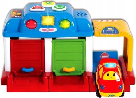 KinderSpiel Garage für Kinder Lichter Geräusche Spricht Polnisch