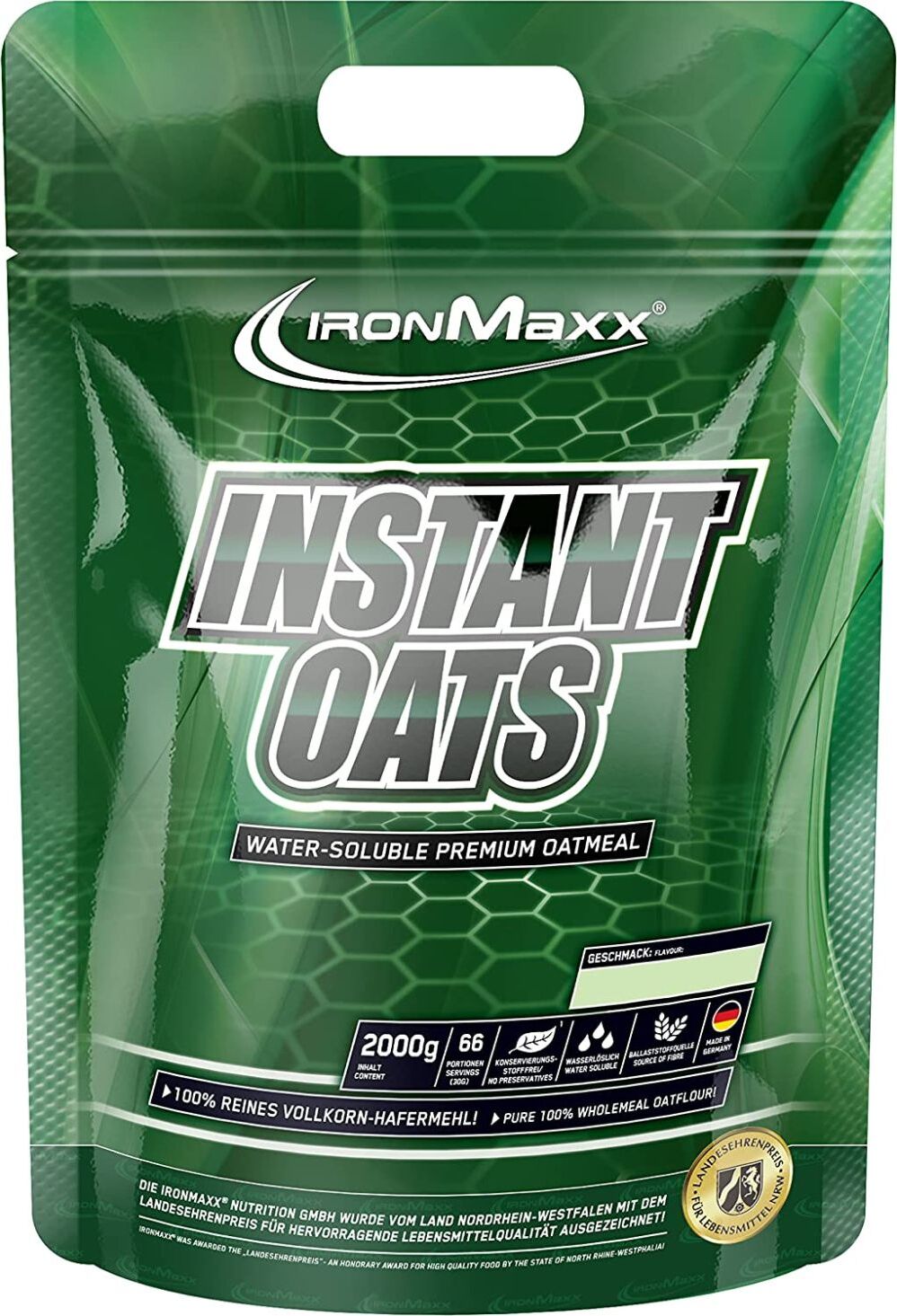 IronMaxx Instant Oats, 2000 g Beutel 41025