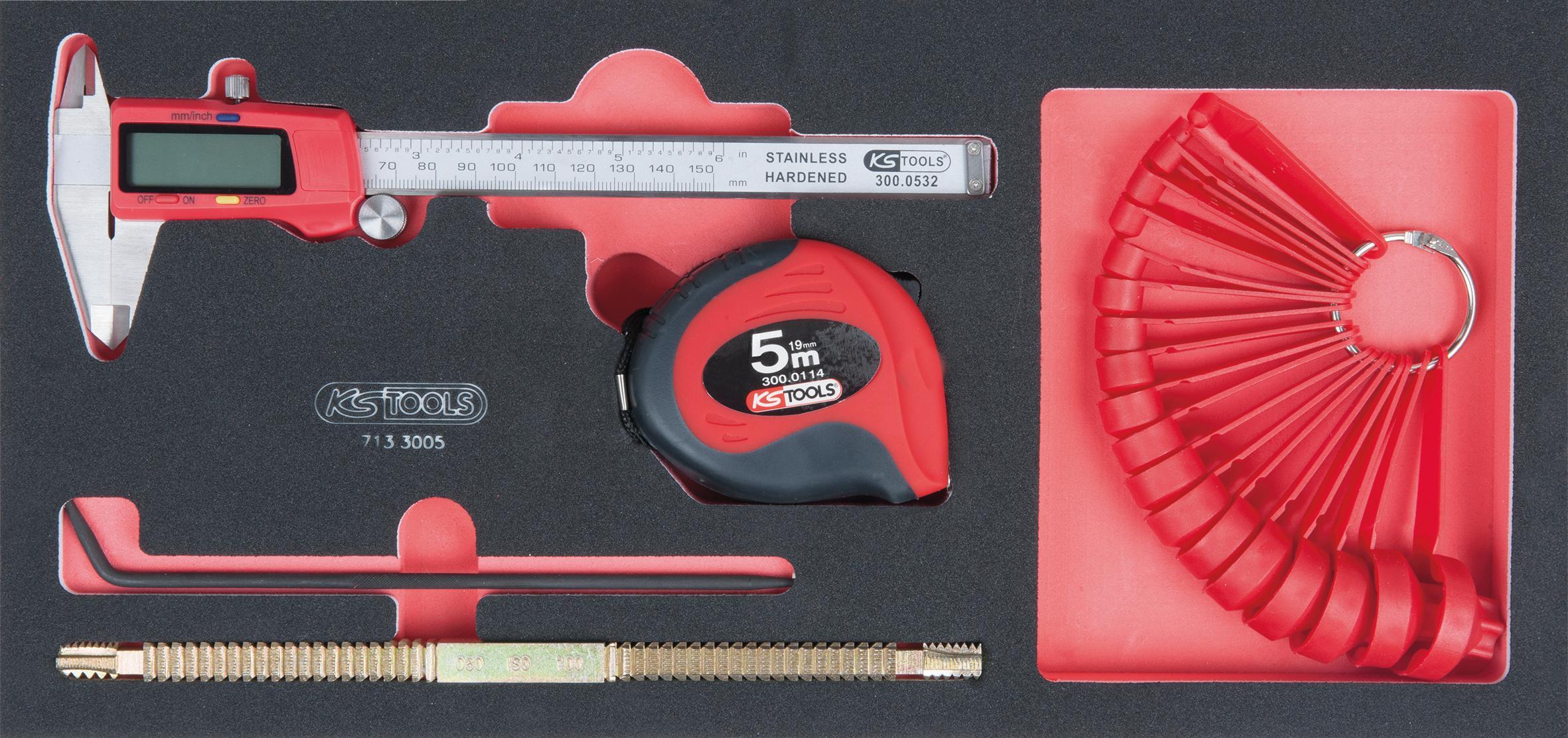 KS Tools Messwerkzeug-Satz. 5-tlg. 713.3005