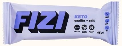Fizi Keto Riegel Vanille und Salz 45g