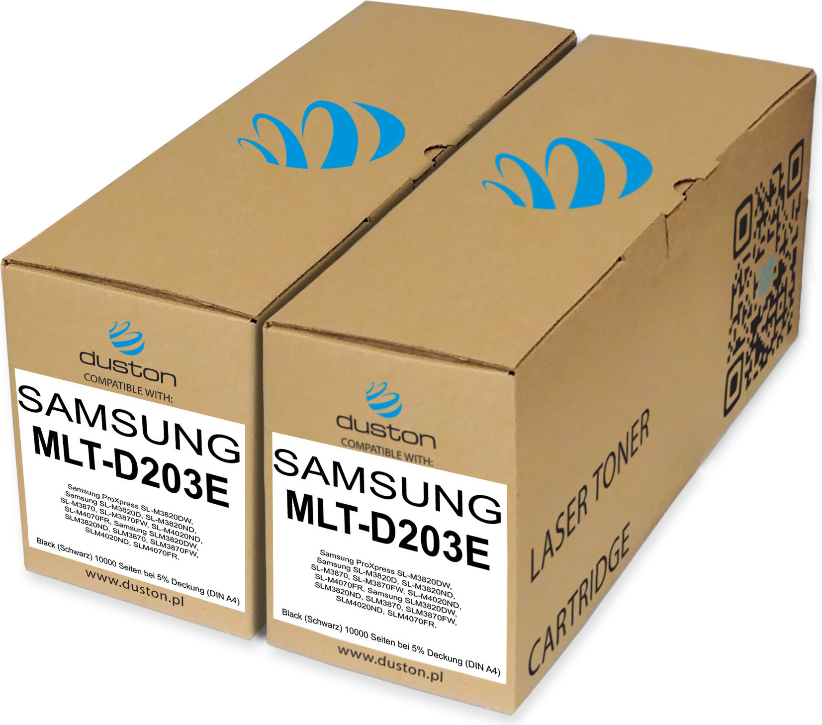 2x MLTD203E, MLT-D203E Tonerová kazeta do tlačiarne čiernej farby kompatibilná so SAMSUNG SL-M3820 4020 M3870 4070