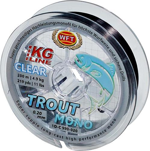 WFT Trout Mono black 200m 0,20 parallel winding