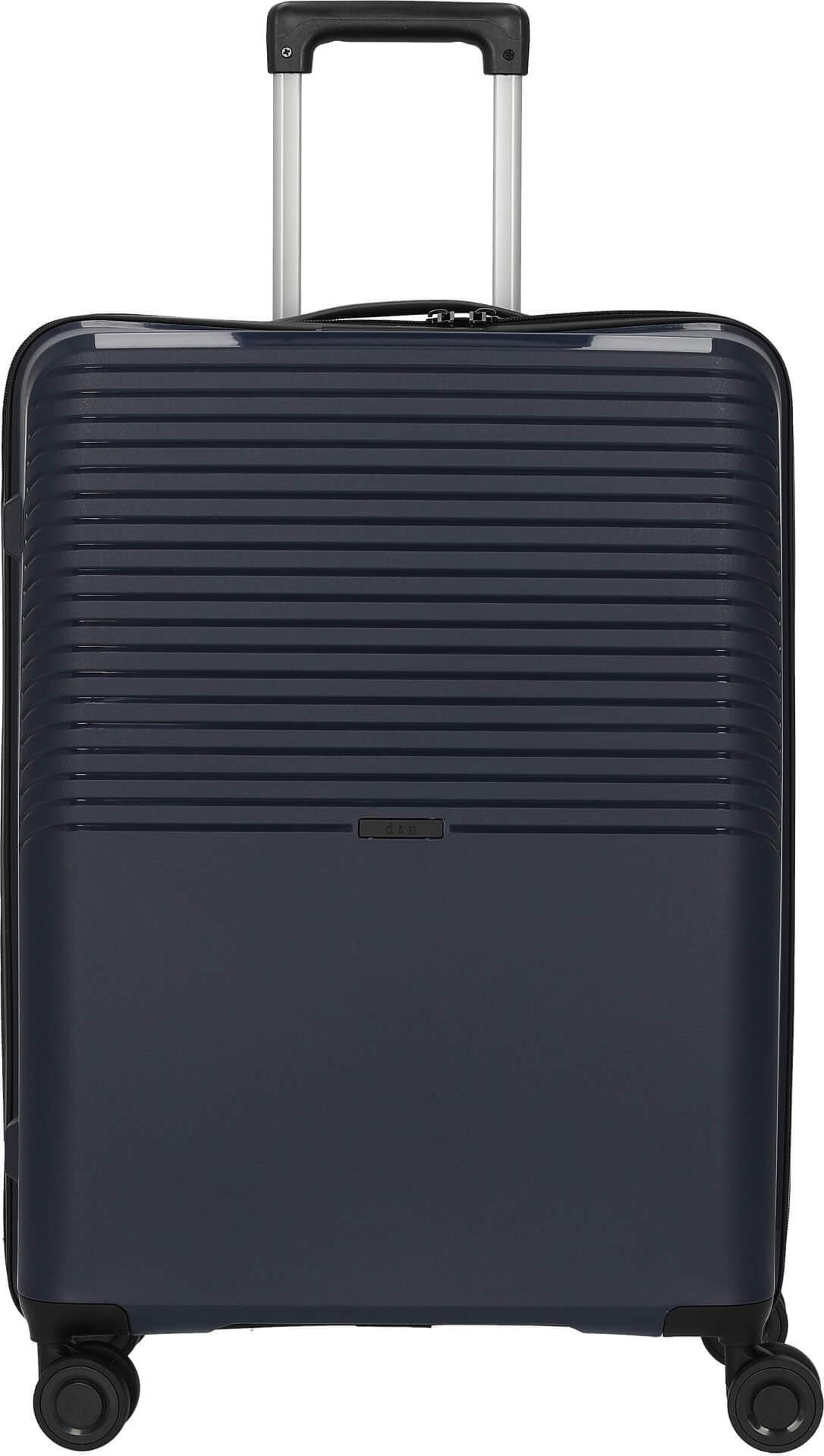 d & n lederwaren d&n Travel Line 4000 4-Rollen Trolley 66 cm - Navy 4060-06