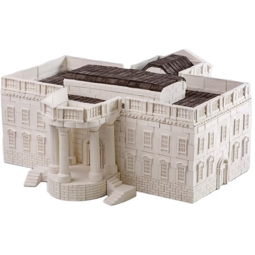 Wise Elk Gebäudepaket White House Junior 37 cm Gips Weiß 1901-Stück
