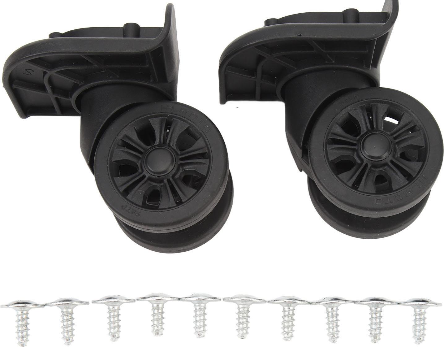 Lot Roues De Rechange Valise 70mm X 18mm - Noires - Faciles à Installer
