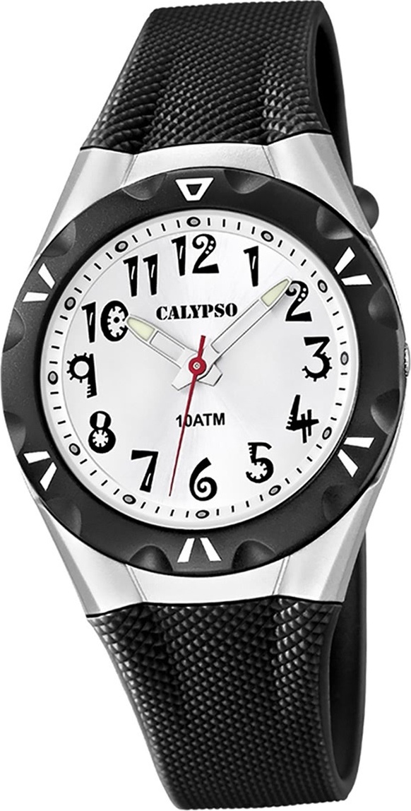 Calypso Plastic PUR Dámske hodinky K6064/2 Náramkové hodinky Black Analogico D2UK6064/2