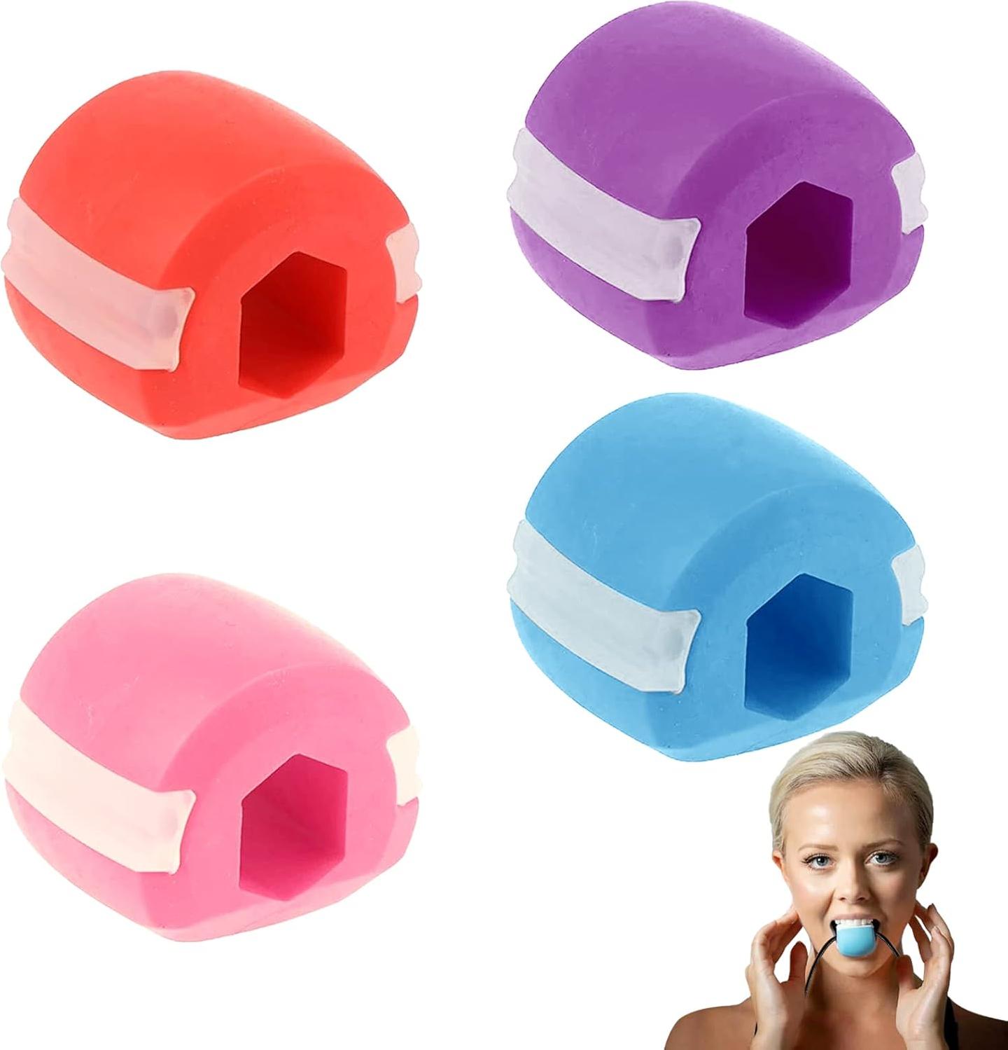 Unbranded 4X Schwarzes Jaw Trainer Gesichtsformungsset