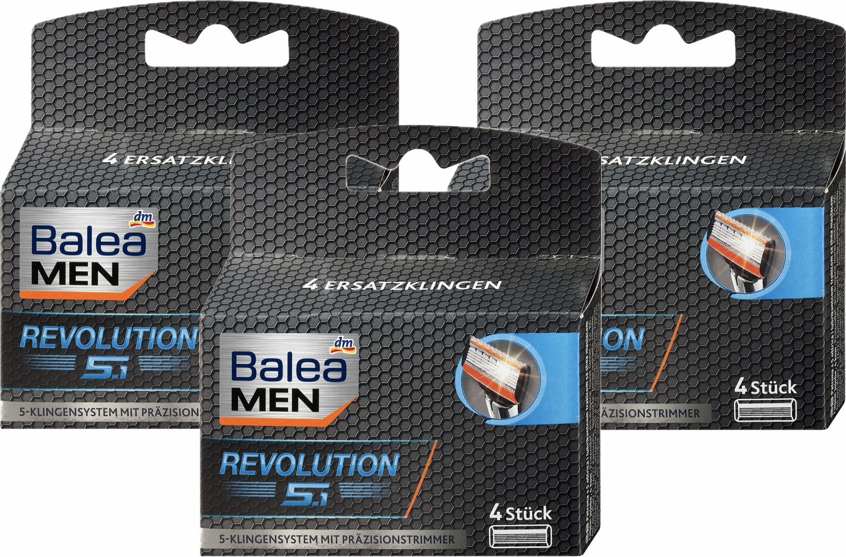 Dm-Drogeri markt 3 x Balea MEN - Rasierklingen Revolution 5.1 (3 x 4er Pack) bl-2912-3x