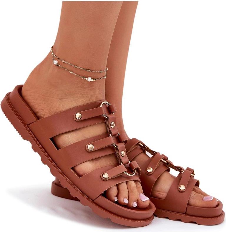 Butosklep Damen Sandalen Mit Riemen Camel Pasiriela 37