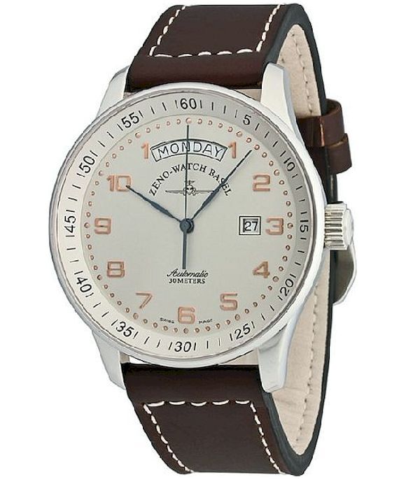 Zeno-Watch - Náramkové hodinky - Pánske - Chrono - X-Large Retro Big - P554DD-12-f2