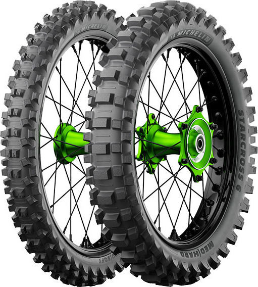 Pár pneumatík MICHELIN STARCROSS 6 80/100-21 MEDIO/MORB. + 110/100-18 MEDIO/DURO