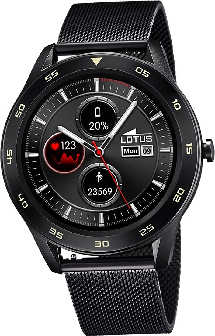Pánske hodinky Lotus Smartwatch Smartwatch z nehrdzavejúcej ocele čierne D2UL50010/A