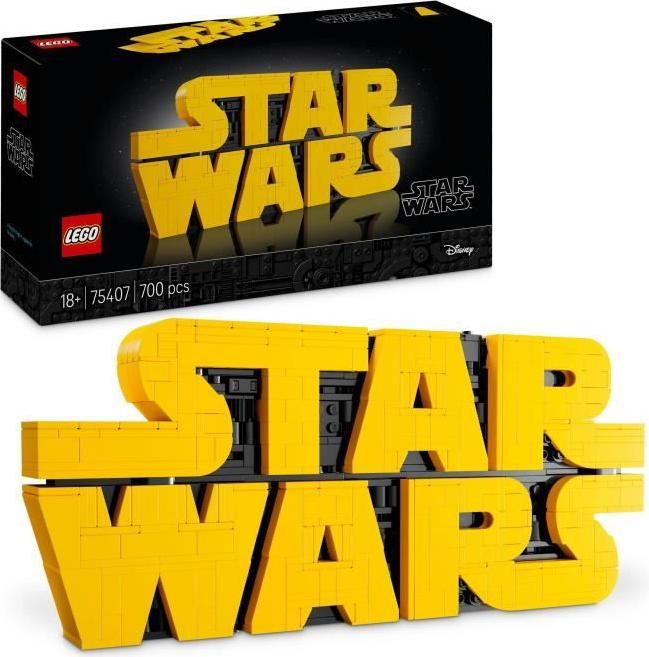 Logo LEGO Star Wars z kociek, stavebnice pre dospelých, 700 dielov, dekorácia Star Wars