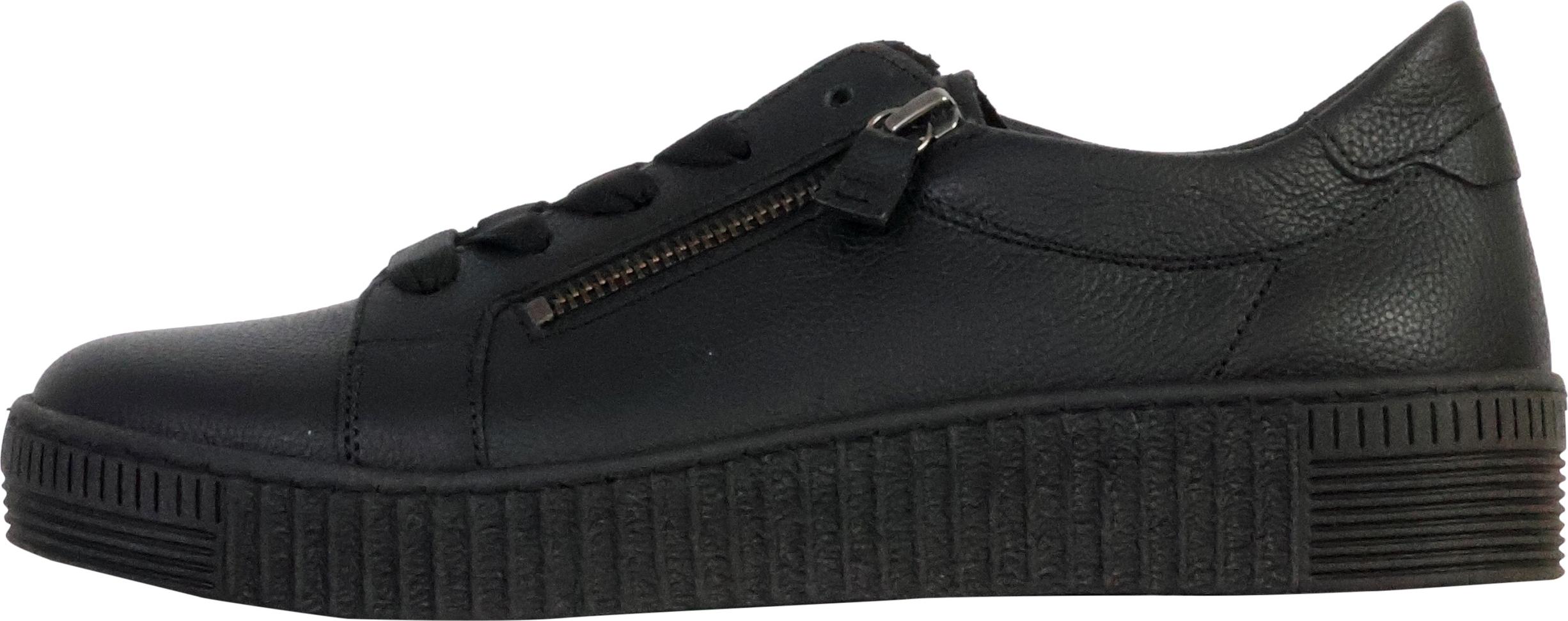 Gabor Niedrige Sneaker aus Ziegenleder 73.334.37 - Noir