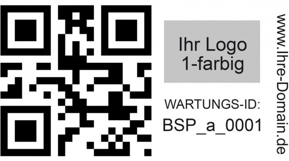 MBS FIRE QR-Code Etiketten fortlaufend Nummer - Barcode Inventar Aufkleber - Inkl. Logo