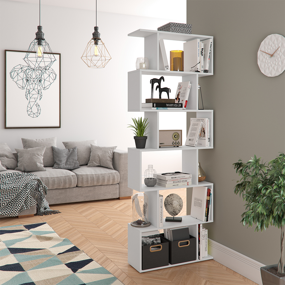 Vicco Ruimteverdeler Wit 104 x 108 cm met 4 vouwdozen opt.2, Nove | Wit