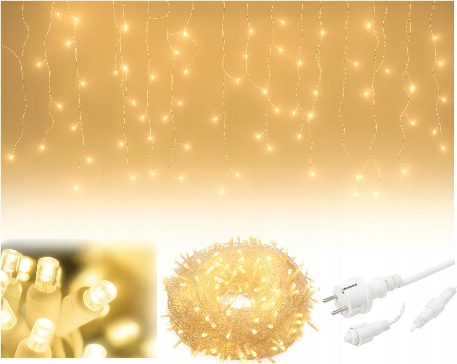 ROSNEK Lichterkette - 23 M - 500 Led - Warmweiß - Außenbeleuchtung