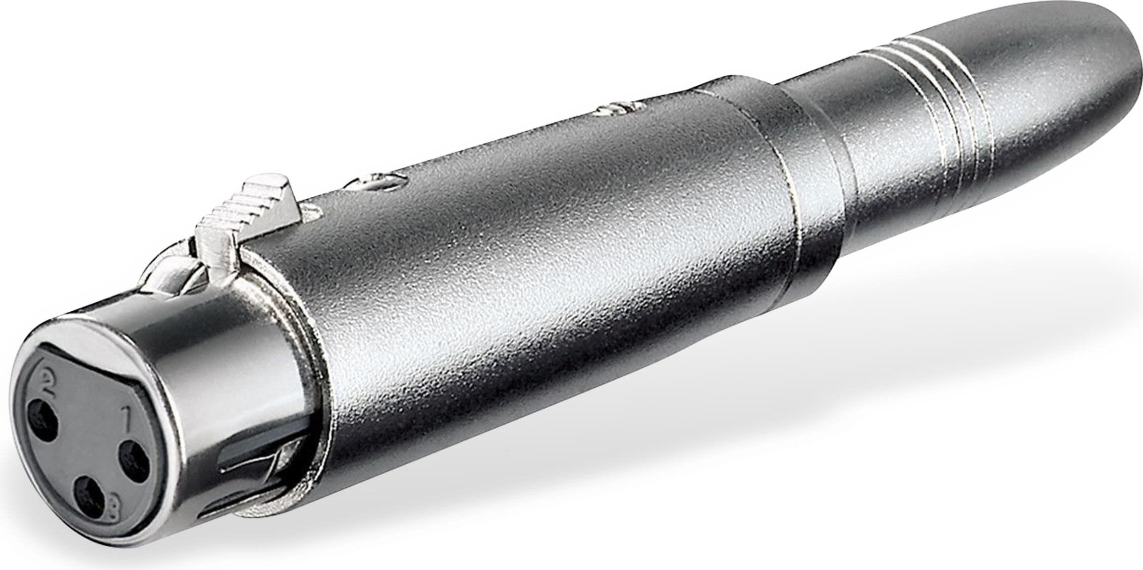 Goobay 27453 XLR Adapter, AUX Klinke 6,35 mm Buchse zu XLR Buchse - XLR-Buchse (3-Pin) > Klinke 6,35 mm Buchse (2-Pin, mono)