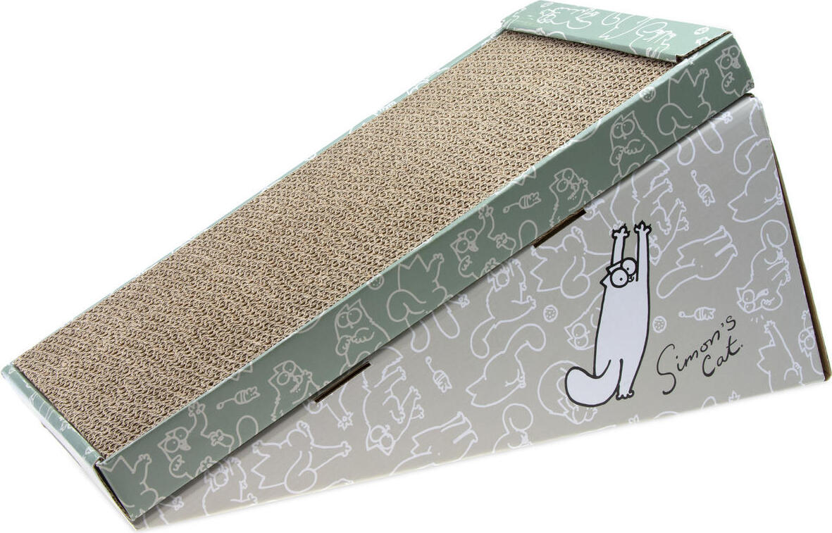 Warenhandel König Simon's Cat Kratzrampe Katzenspielzeug 47 cm x 26 cm x 25 cm zum Krallenwetzen und Spielen