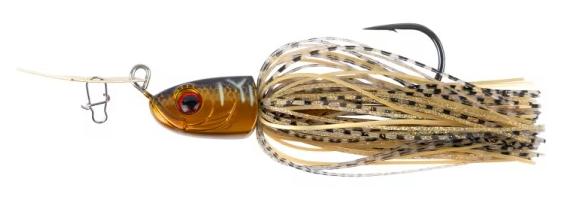 SHIMANO Lure Yasei Chit Chat Chatter, Chatterbait, Brown Gold Tiger