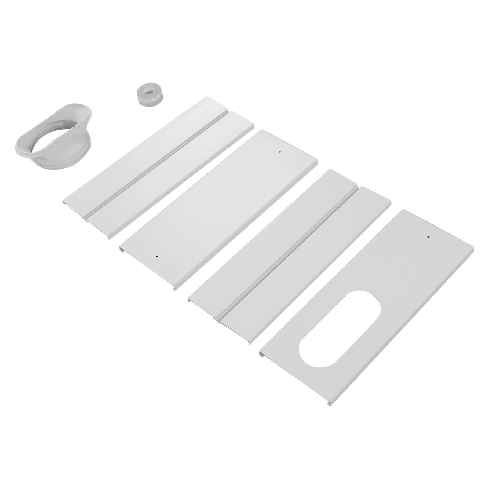 Cocosity Tragbares Klimaanlagen-Fenster-Kit, Klimaanlagen-Fenster-Kit, Universal-Klimaanlagen-Fenster-Kit, Klimaanlagen-Fenster-Kit mit Kupplung, einstellbare Fensterdichtung, einstellbares AC-Schiebeventil-Kit