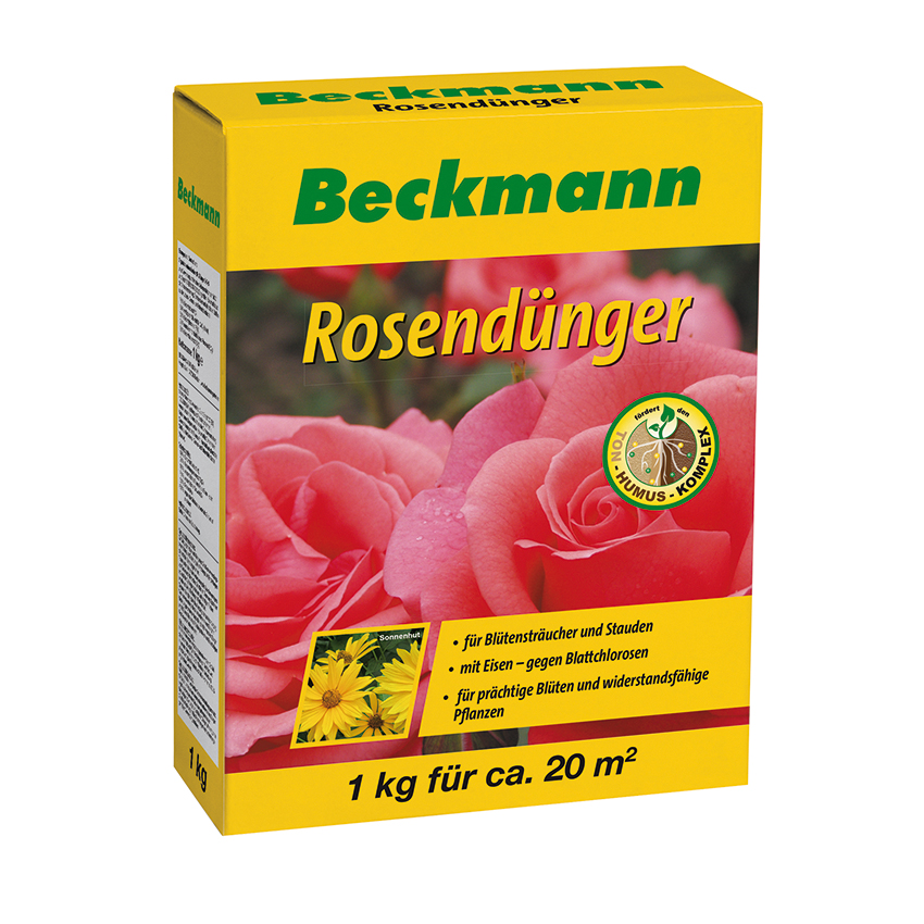 Beckmann Rosendünger 1 kg Staudendünger Blütenstrauchdünger 10240