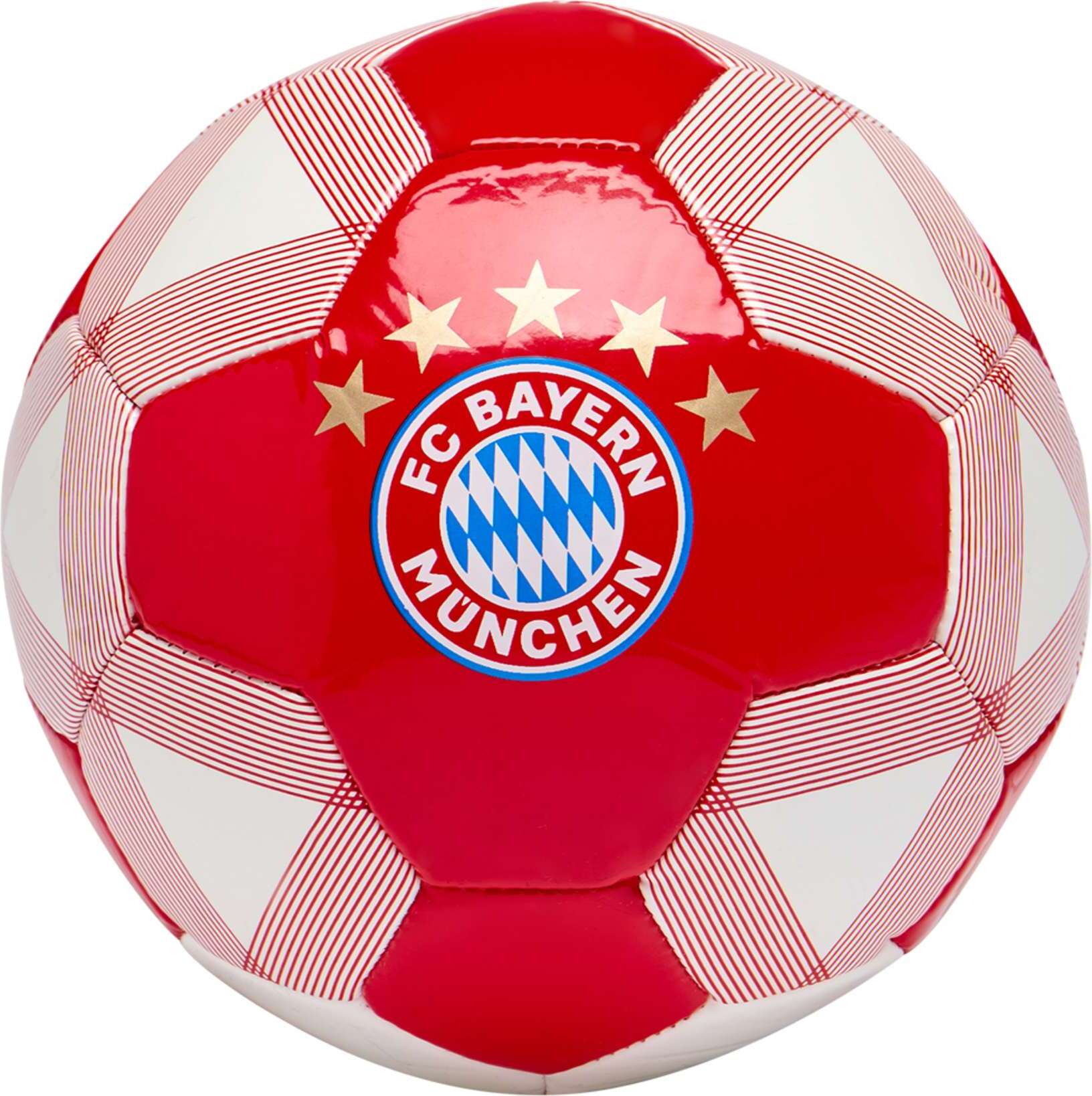 FC Bayern München Mini-Fußball Größe 1, Ø 140 mm, aus TPU, rot/weiß, mit FC-Bayern-München-Logo 29533