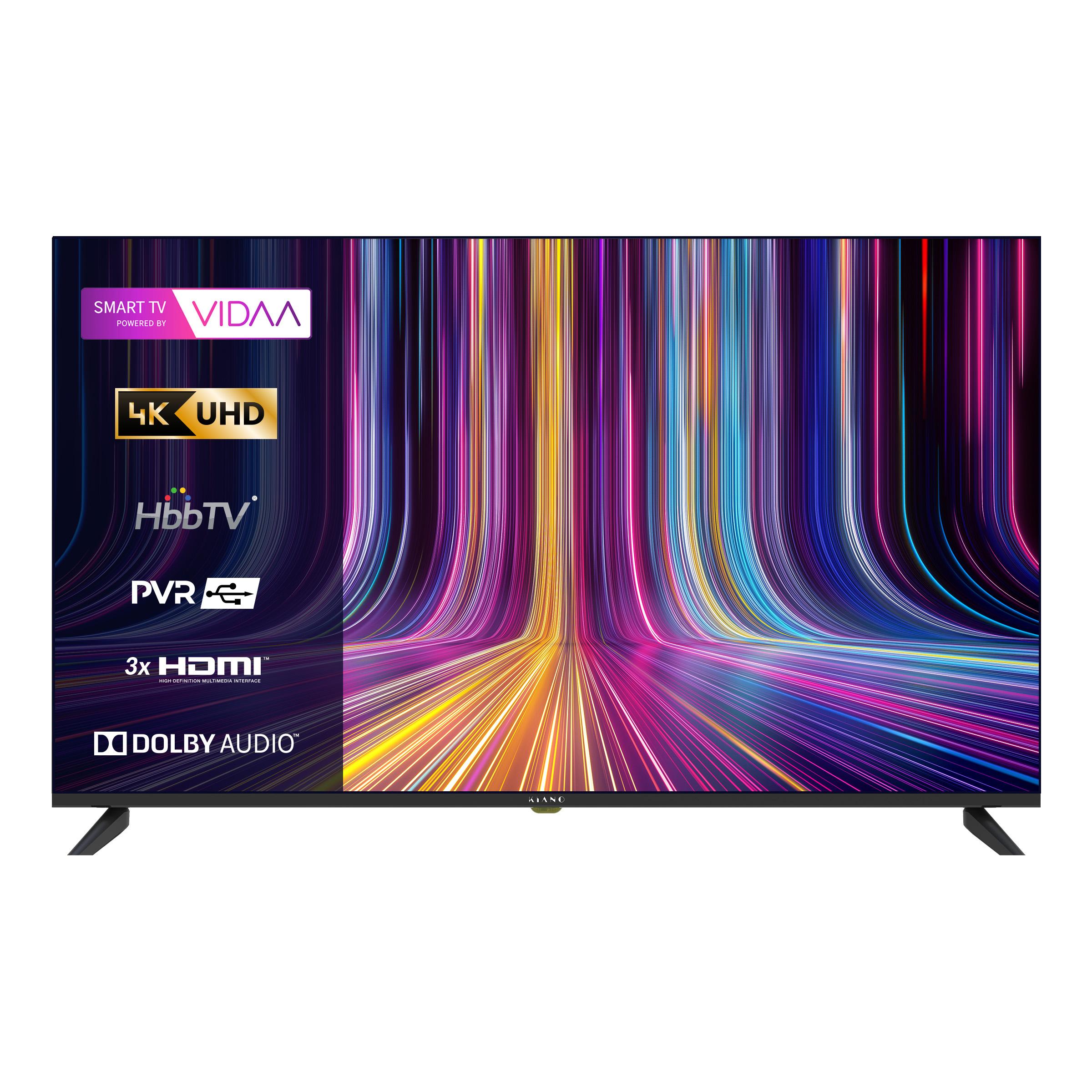 Kiano | Televízor - 50" - TV Smat - HD 50" - LED - 4K UHD - 3840 x 2160px - VIDAA - WiFi - Miracast - PVR rekordér - tuner DVB-T2/S2