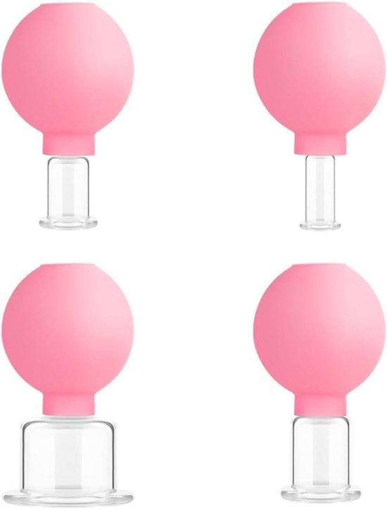 OEM Silikon-Massager für Hautlift, Cellulitis-Reduzierung, Gesichtsmassager - Rosa - Set aus 4. 2026