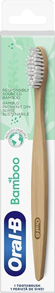 Braun Oral-B Oral-B Bamboo Handzahnbürste aus Bambusholz Nachhaltig aus organischen Materialien