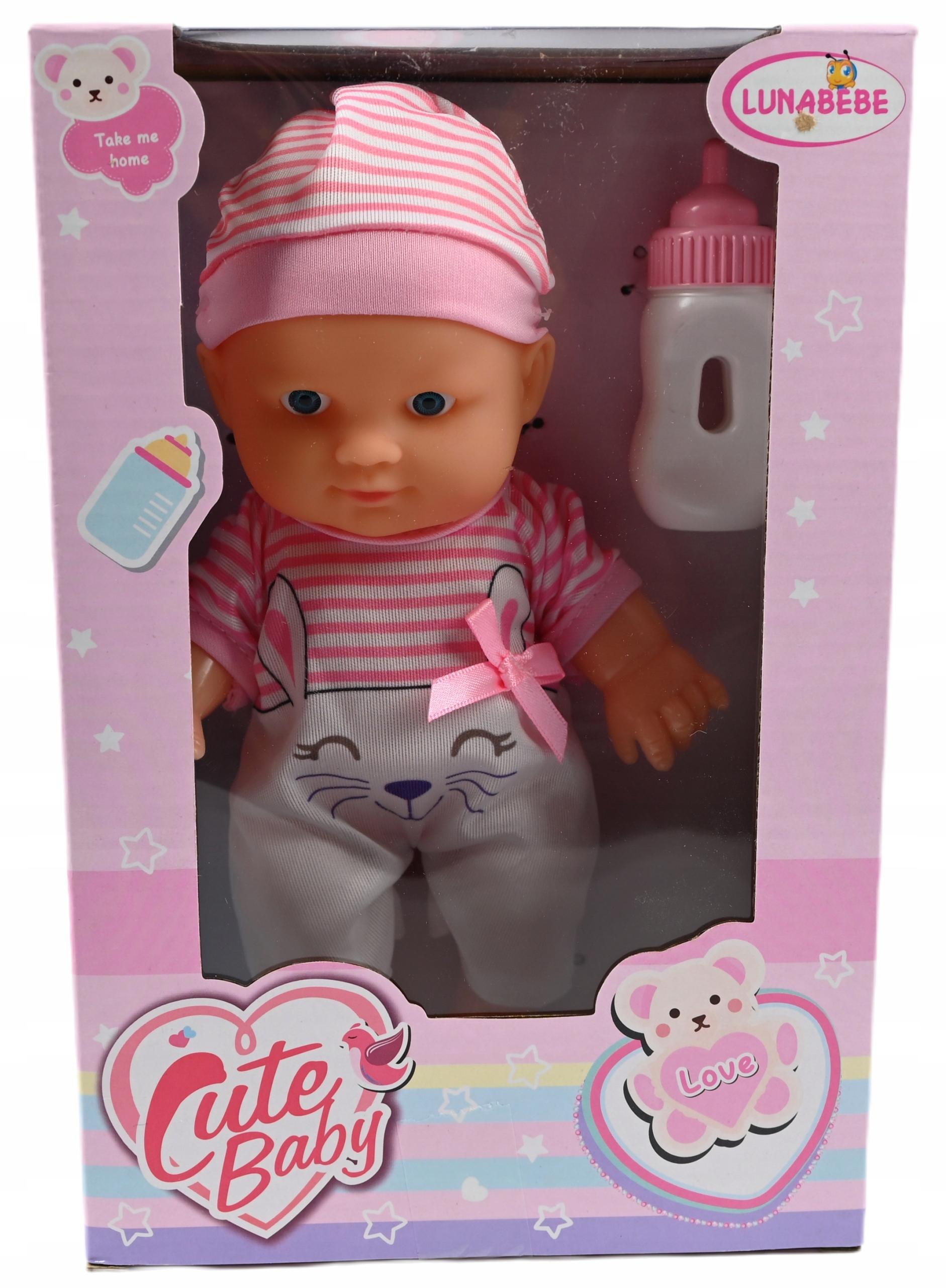 Midex Babypuppe 22 cm realistisch zur Pflege und zum Spielen, pädagogisch für Kinder