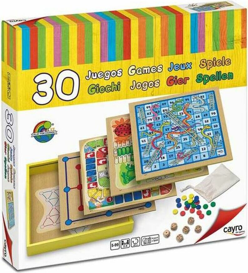 Tischspiel Cayro 30 Games (31 x 31 x 5.5 cm) 31 x 31 x 5,5 cm