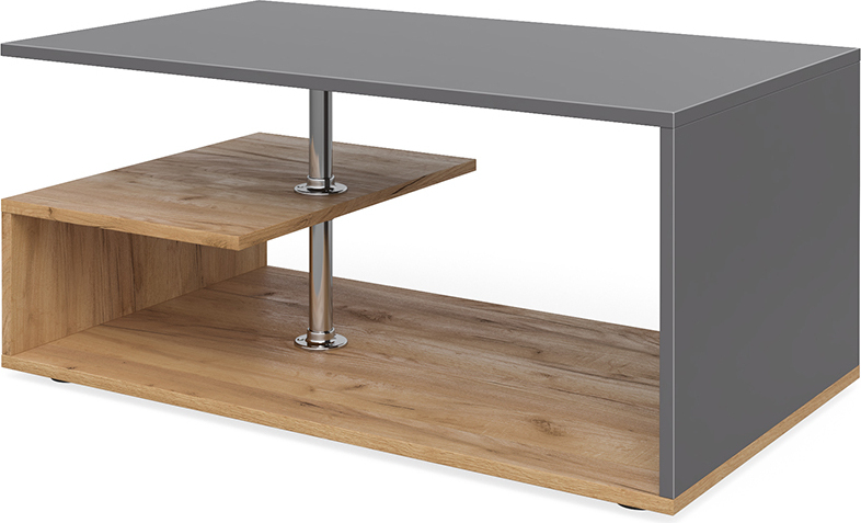 Couchtisch Vicco Guillermo Anthrazit/Sandeiche 91 x 52.6 cm, Model 30184
