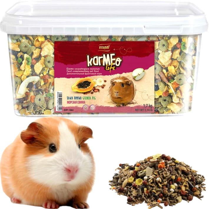 HOBBY Futter für Meerschweinchen, Domestizierte Cavia, Obst Vitapol Life 1,7 kg