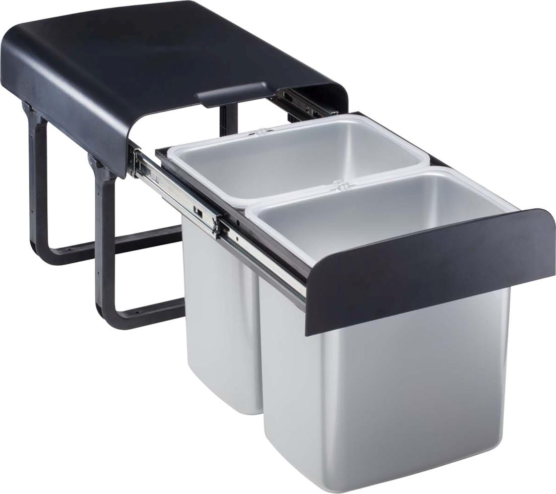 TrendLine Einbau-Mülltrennungssystem 2 x 16 L, Auszug: 47 -98 cm 655400860
