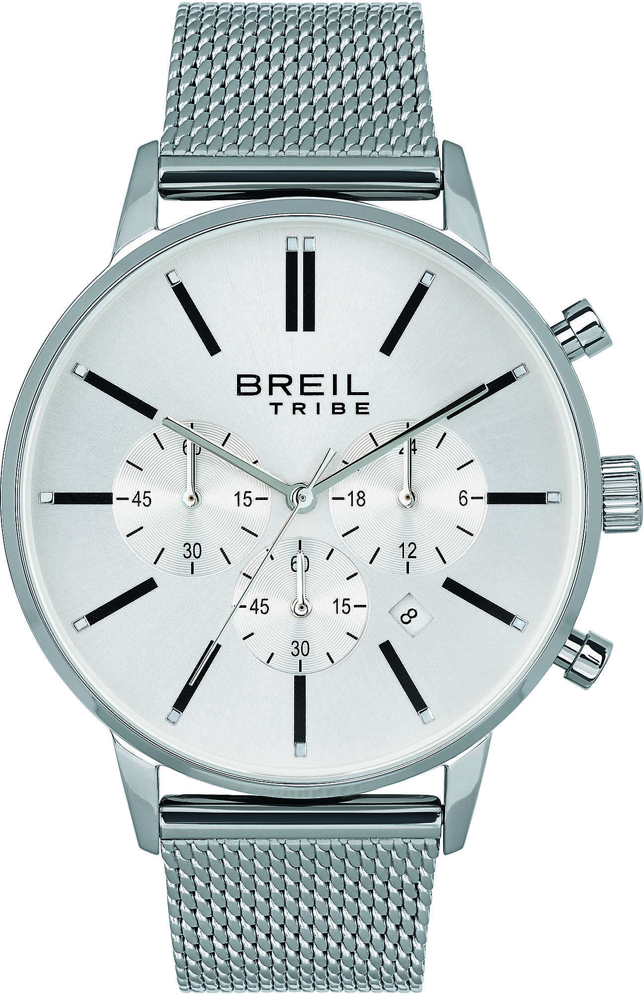 Chronograph Breil Versilbert/Stahl Kollektion Avery - mann