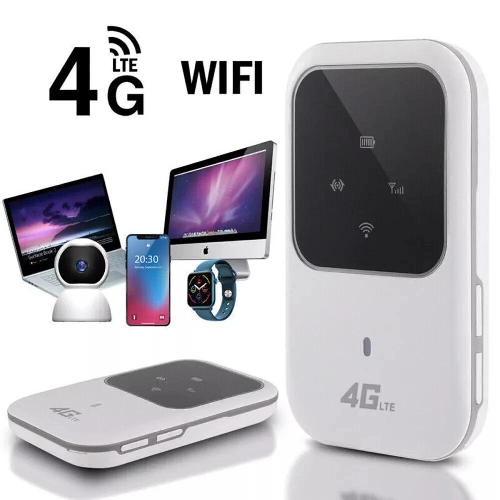COOAU Mobiler 4G WLAN-Router, 2400 mAh Mobiler WLAN Hotspot, Tragbarer WiFi Route Funktioniert mit SIM-Karte HG10227