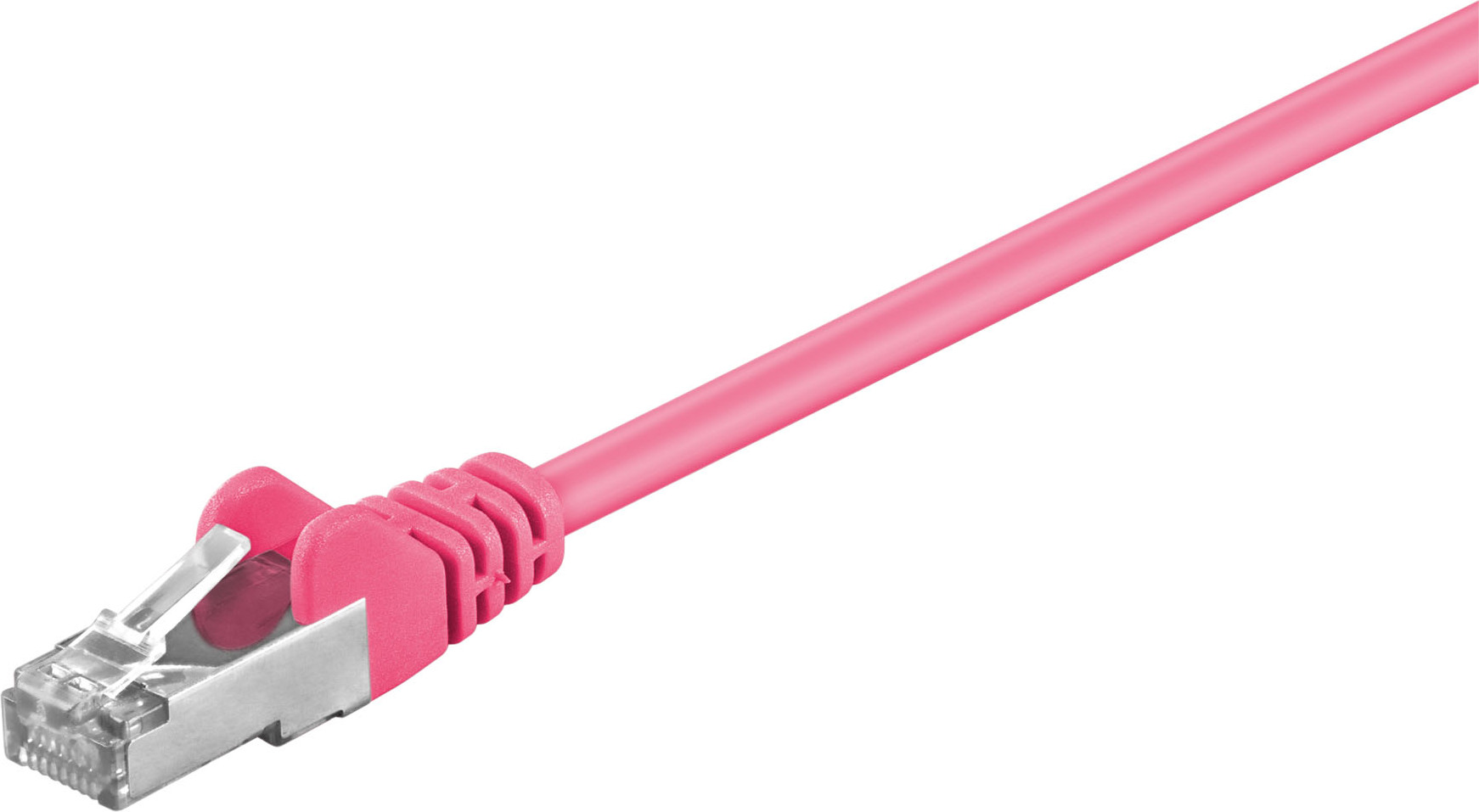 Goobay Wentronic CAT 5-0050 SF/UTP MAGENTA 0.50m CAT 5e Netzwerkkabel SF/UTP Gesamtschi 93410