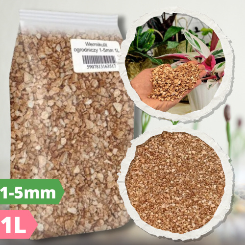 BIOVITA Vermiculit 1-5mm Perfekte Feuchtigkeitskontrolle & Bodenaeration für gesundes Pflanzenwachstum 6036