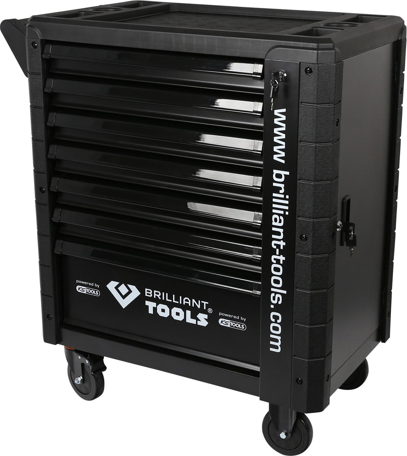 Werkstattwagen mit 7 Schubladen und Seitentür, leer