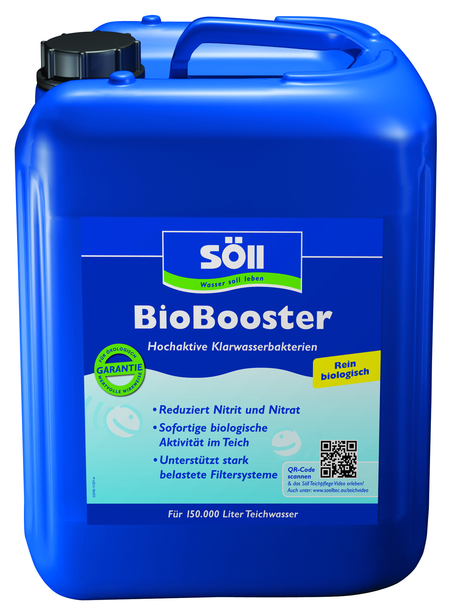 Söll BioBooster - Filterstarter Bakterien Teichbakterien flüssig Koi Teich Filter - Inhalt: 5 Liter 80409