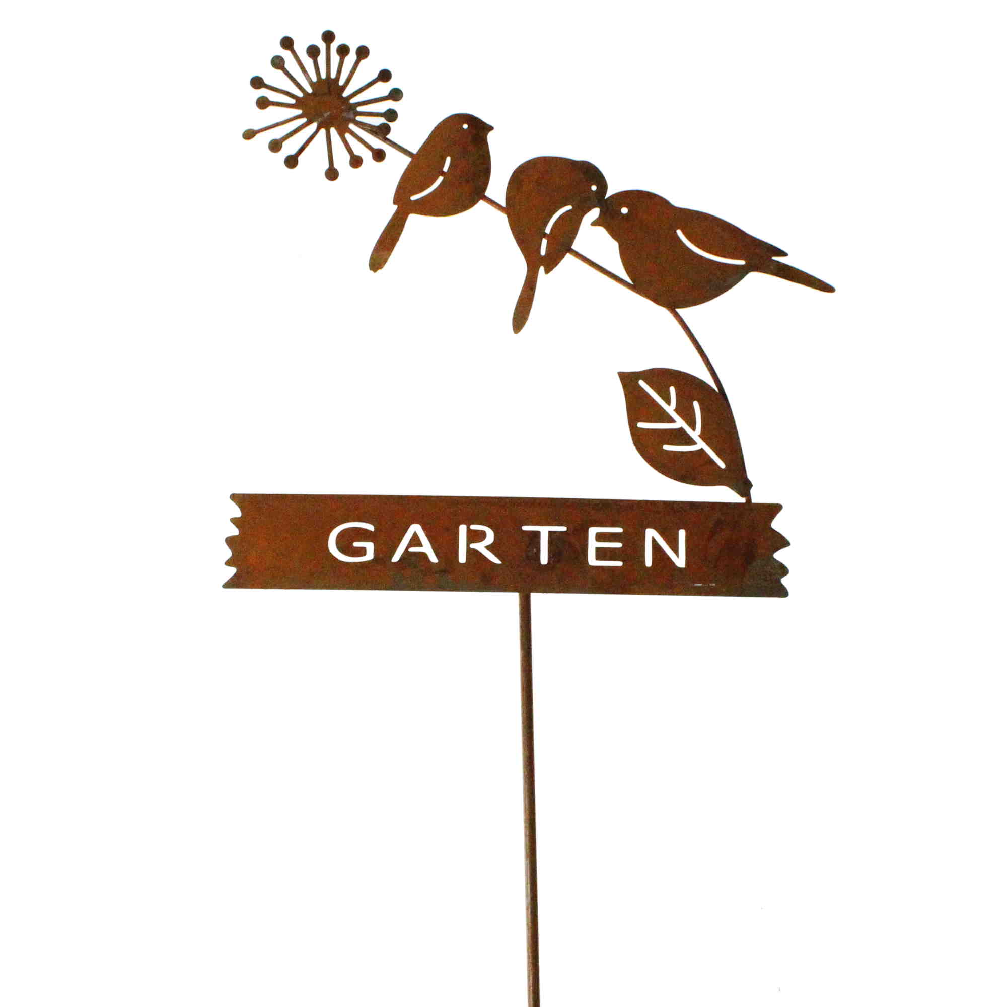 CandyCare Vogel Gartendeko Rost Metalbird Deko für Garten,Gartenstecker Metall mit Schraube für Deko Garten Holz Gartendeko Figuren 5PCS